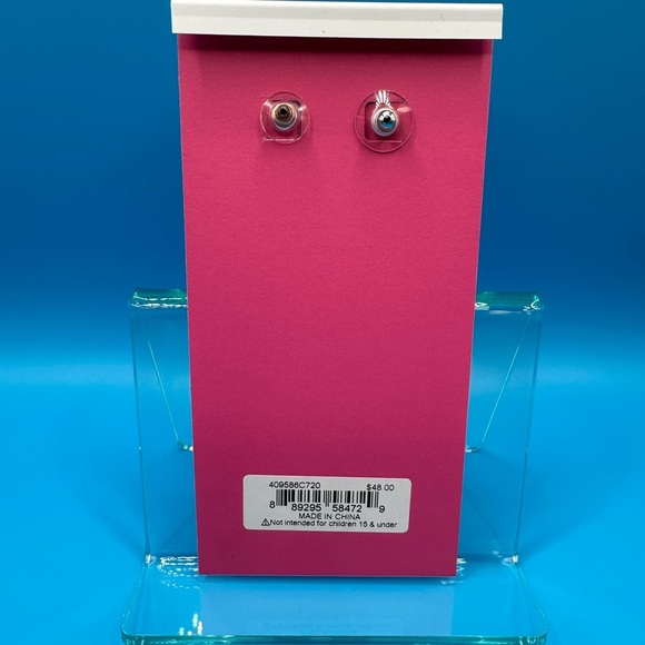 Betsey Johnson Glitter Ruler earrings NWT - Picture 6 of 6